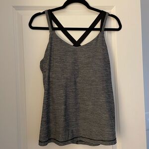 DANSKIN GRAY/BLACK SIZE L ACTIVE TANKTOP